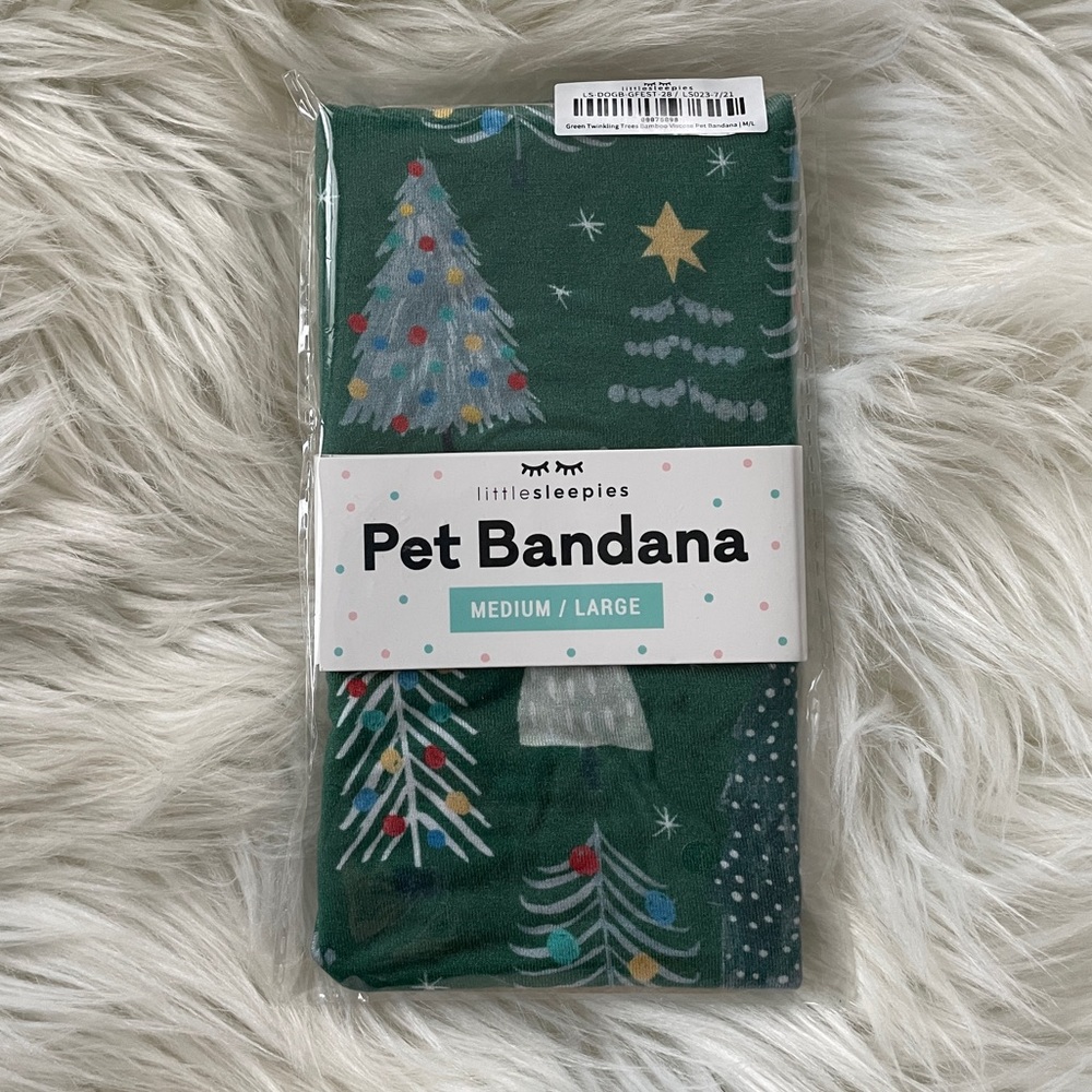 Little sleepies dog bandana